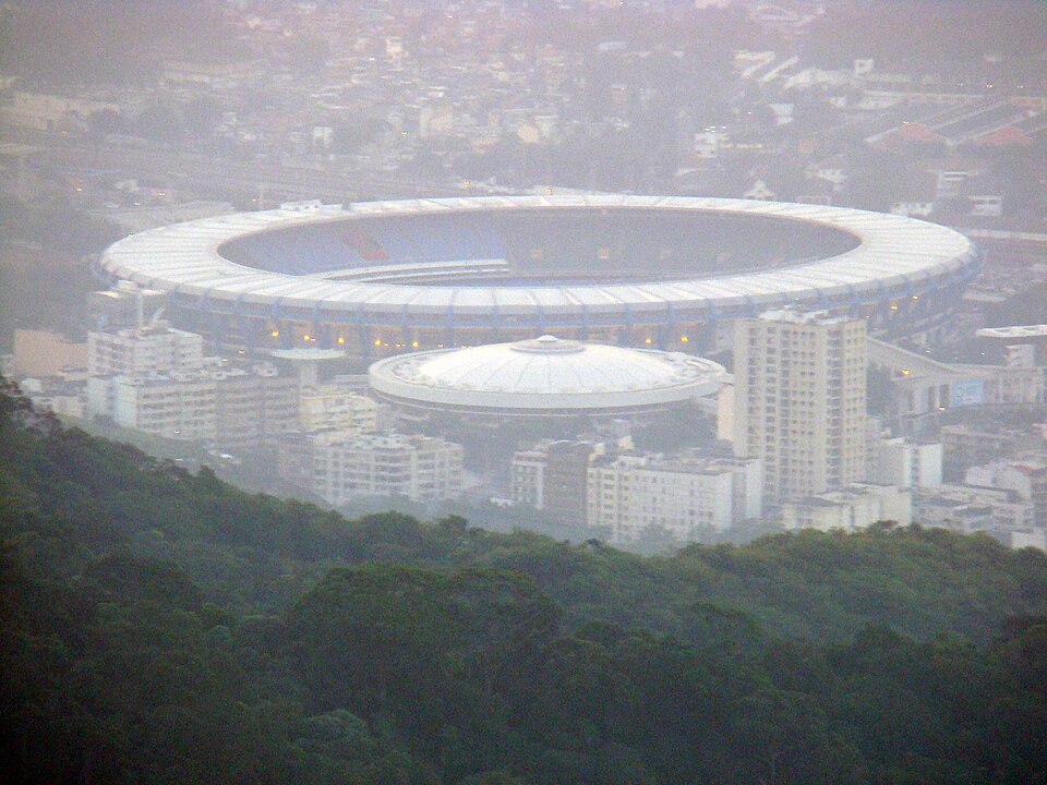 Vista aérea del estadio de Botafogo